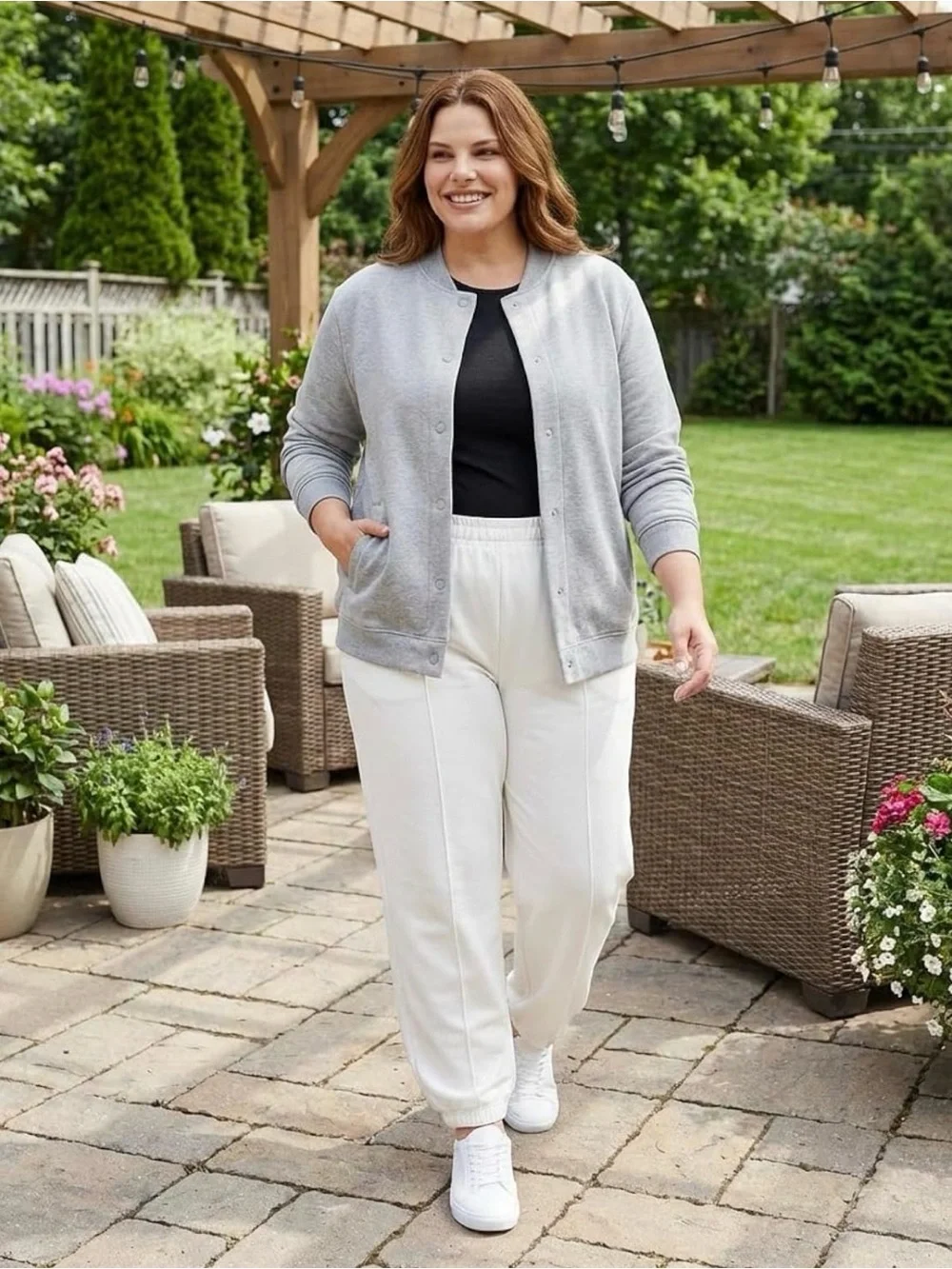 Turtle Bay Womens Snap Up Jacket